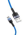 Кабел Tellur - TLL155344, USB-A/USB-C, 1.2 m, син - 2t